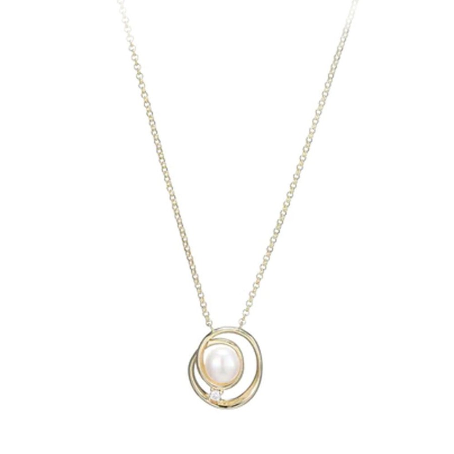 Jewelry PARIS 1901 / ELLE | Elle Swirled Pearl Circle Pendant