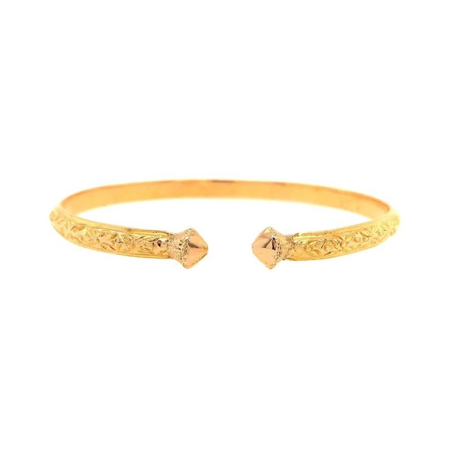 Jewelry ESTATE JEWELRY | Vintage Skinny Cuff Bangle