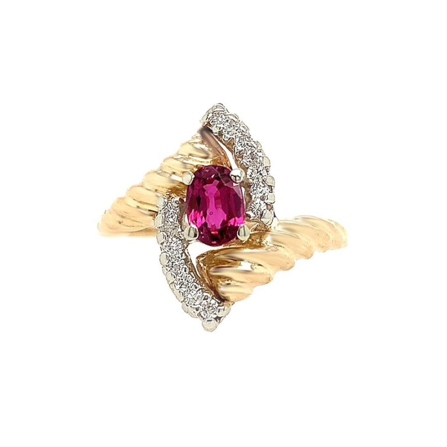 Jewelry ESTATE JEWELRY | Vintage Ruby Bypass Ring