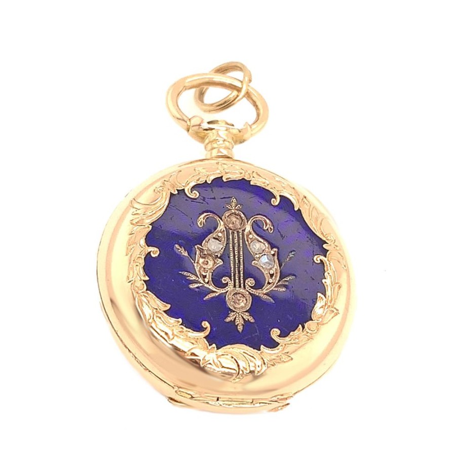 Jewelry ESTATE JEWELRY | Vintage Enamel Locket