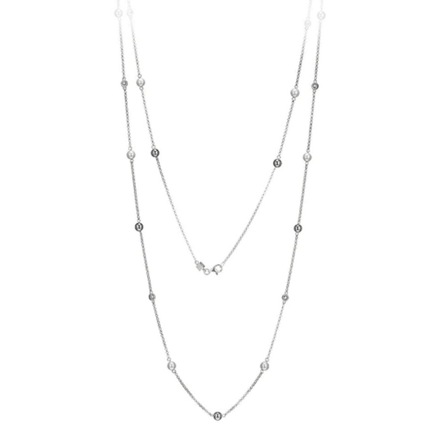 Jewelry PARIS 1901 / ELLE | Elle 36" Necklace With Cz & Pearls