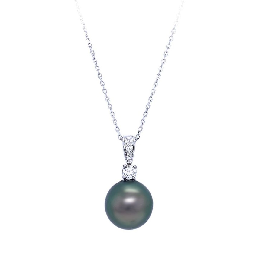 Jewelry SEABRITE IMPORTS INC | Black Tahitian Pearl Pendant