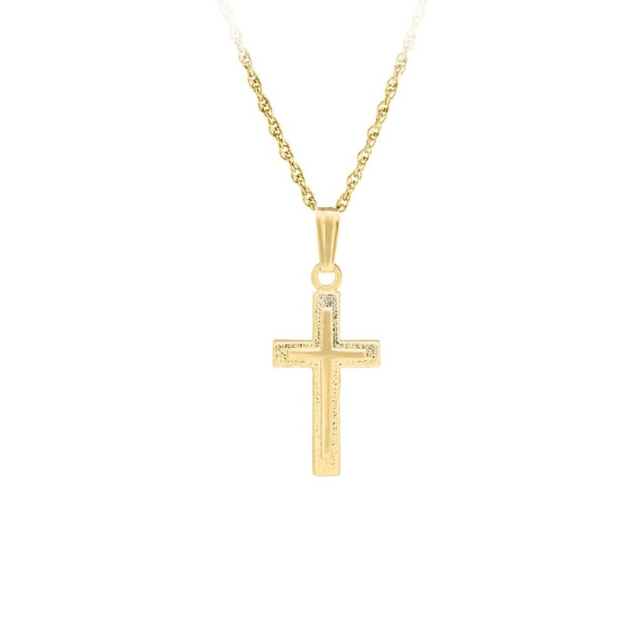 Jewelry MARATHON COMPANY | 14Ky 15" Tiny Cross