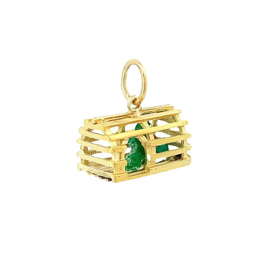 Jewelry ESTATE JEWELRY | Vintage Lobster Cage Charm