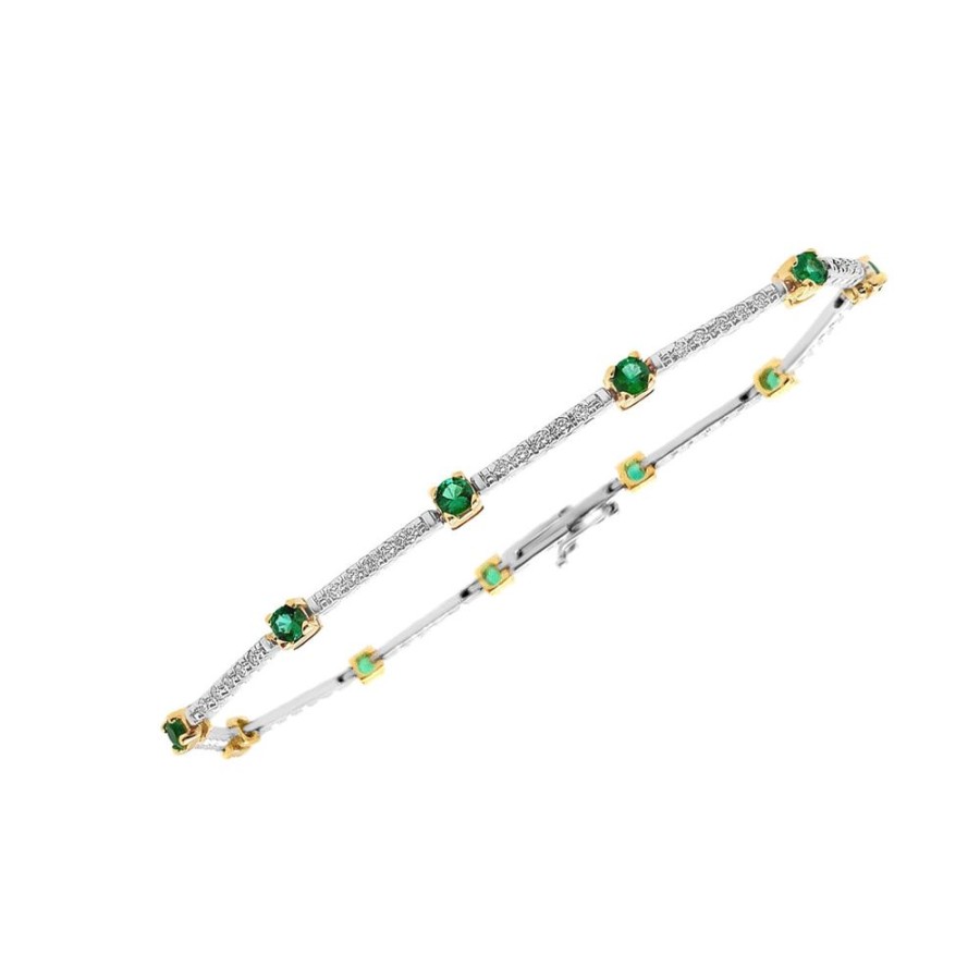 Jewelry HENRI BAR u0026 COMPANY | Emerald & Diamond Bracelet