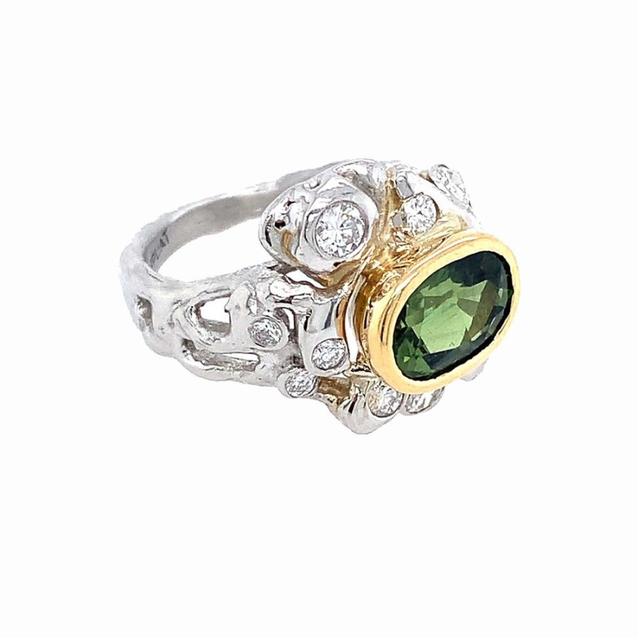 Jewelry PETER LINDEMAN | Vintage Green Sapphire Ring