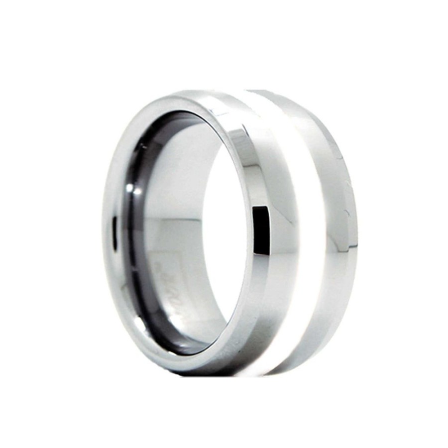 Jewelry HEAVY STONE RINGS | Tungsten Carbide 6Mm Wedding B