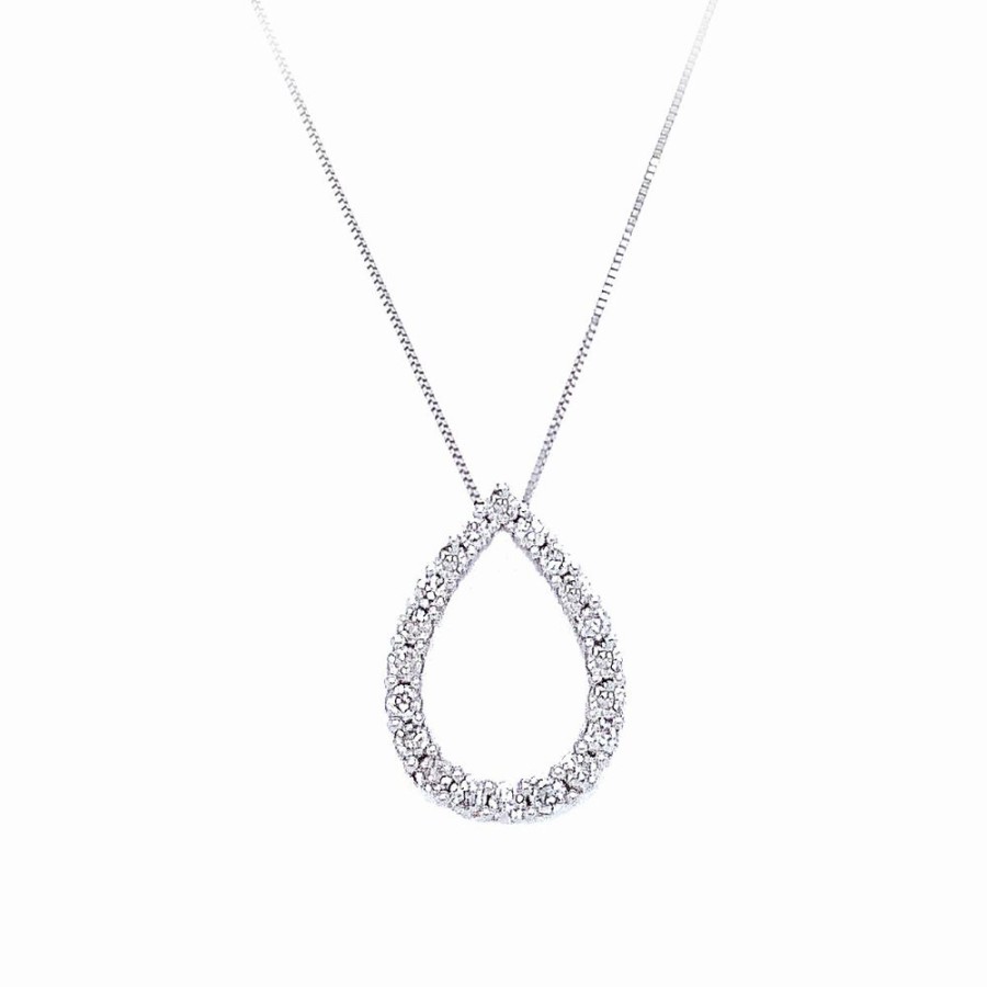 Jewelry IDD USA LLC | 1Ct Dia Open Teardrop Pendant