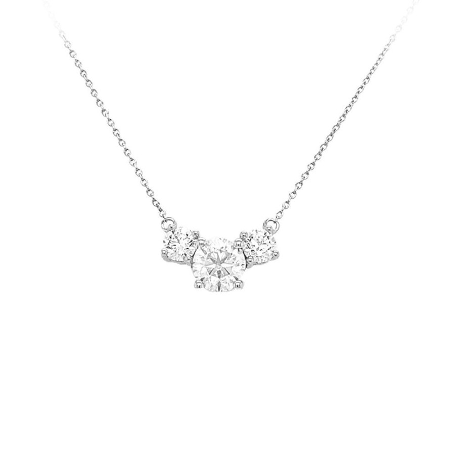 Jewelry IDD USA LLC | 2Ct 3-Diamond Necklace