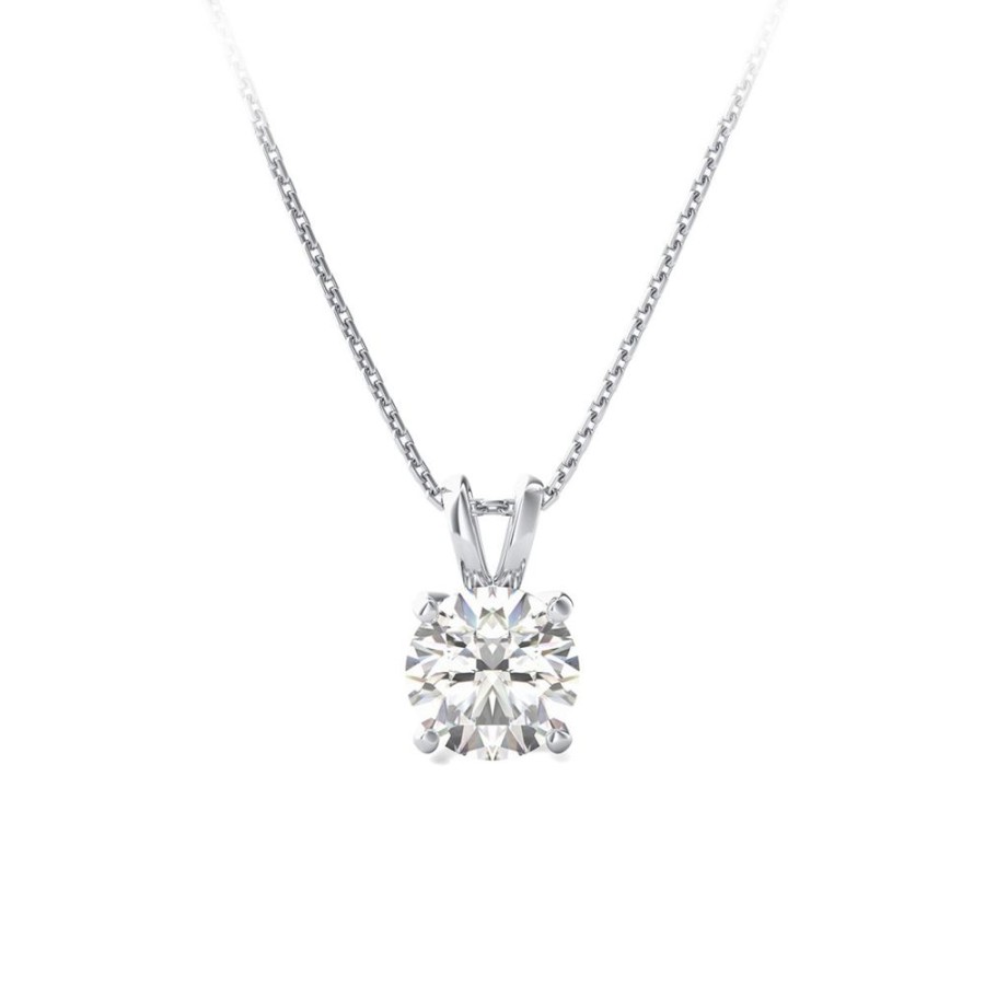 Jewelry IDD USA LLC | 2Ct Lab-Grown Solitaire Pendant