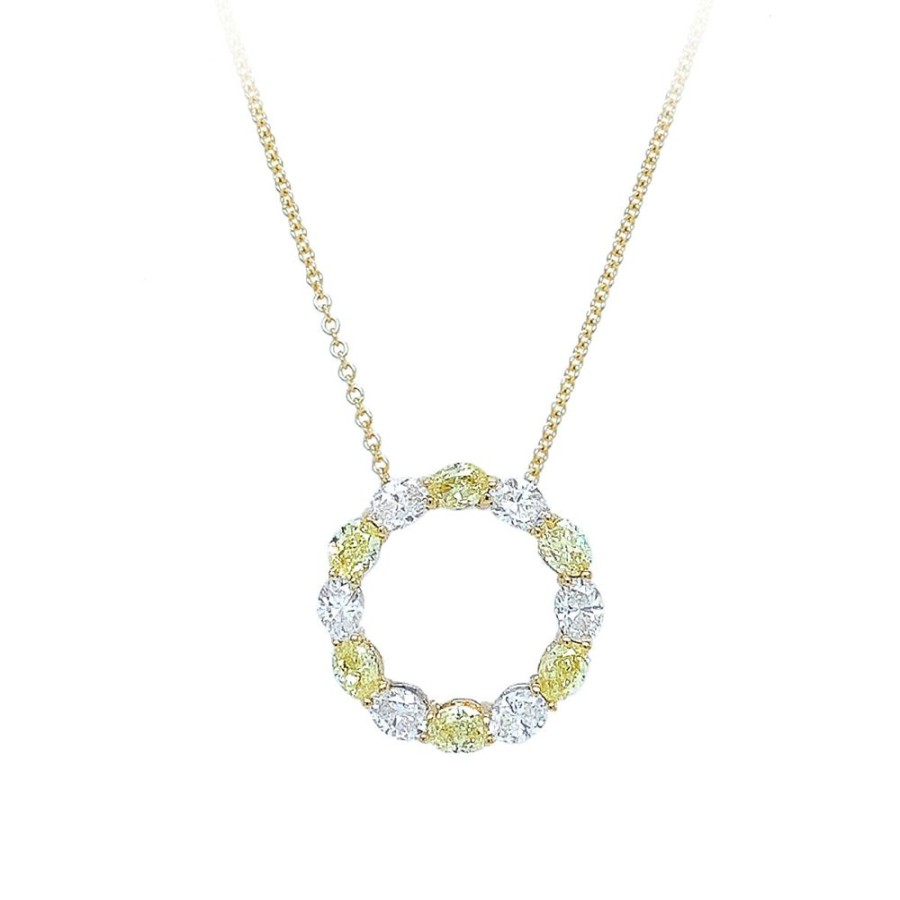 Jewelry SOMERSET MANUFACTURERS INC | Yellow & White Diamond Circle