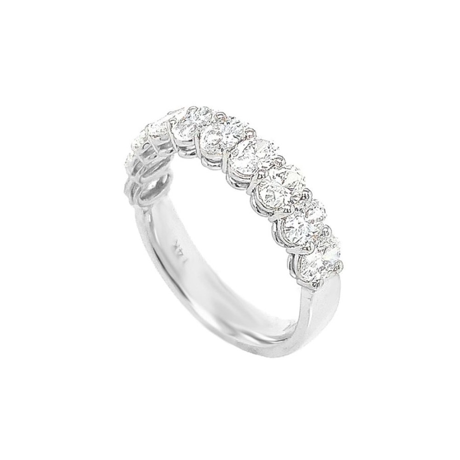 Jewelry SYLVIE-SPECTRUM CORP | 14Kw 1.65Ct Oval Diamond Band