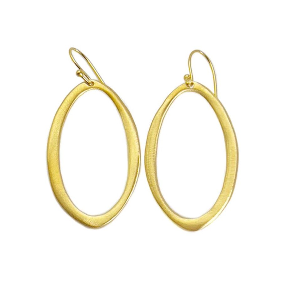 Jewelry PHILIPPA ROBERTS | Ss/Vermeil Large Satin Oval Dr