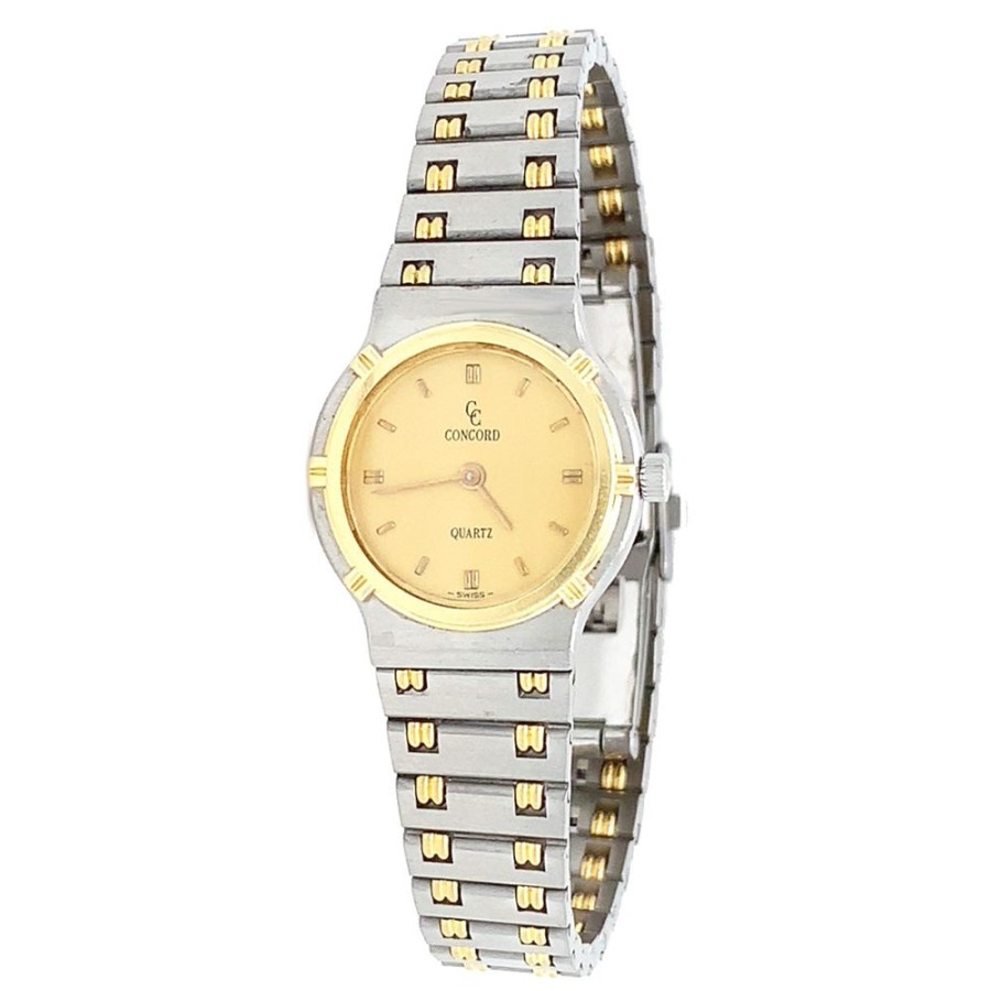 Jewelry ESTATE JEWELRY | Gold/Steel Vintage Concord Watch