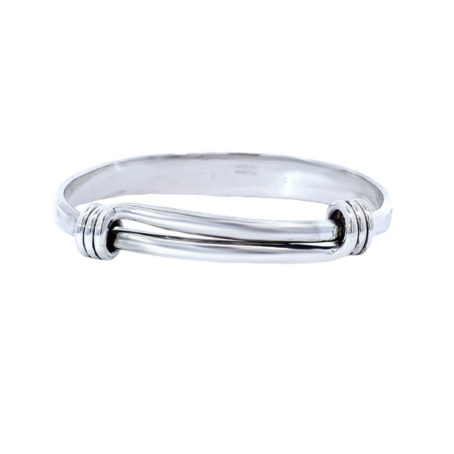 Jewelry ESTATE JEWELRY | Sterling Vintage Bangle By Ed Levin