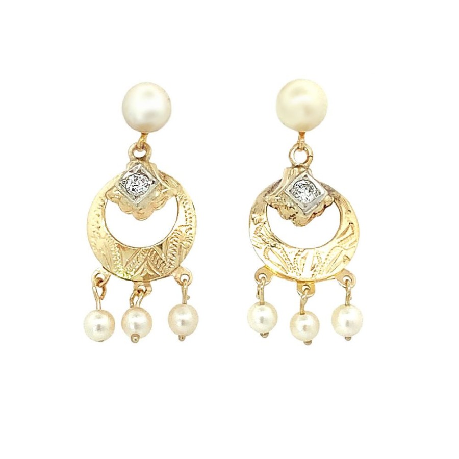 Jewelry ESTATE JEWELRY | Small Vintage Pearl Drops