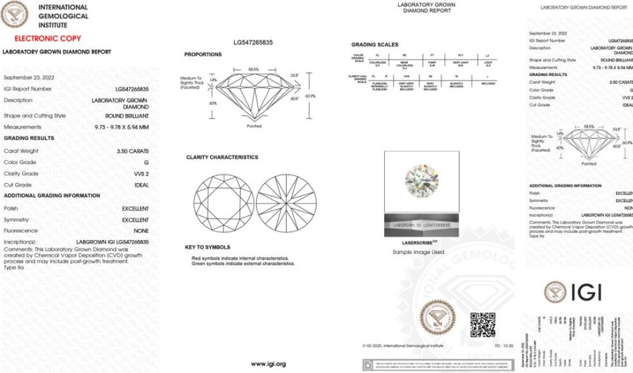 Jewelry GN DIAMOND | Loose Lab-Grown Diamond: 3.50C