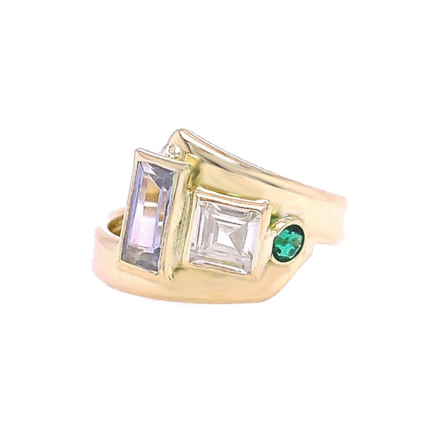 Jewelry ESTATE JEWELRY | 18Ky Vintage Bypass Ring