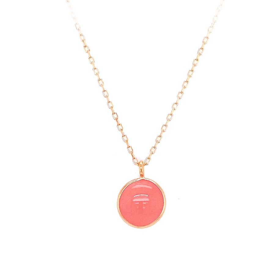 Jewelry JEWELMAK | Pink Guava Quartz Necklace