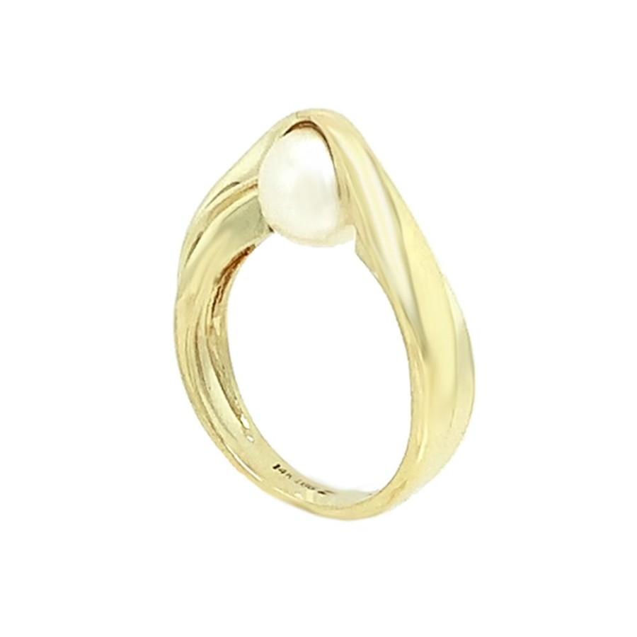 Jewelry ESTATE JEWELRY | Vintage Pearl Ring By Ze