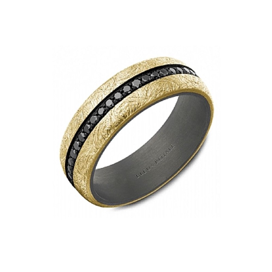 Jewelry CROWN RING | Black Diamond 14Ky/Tantalum Band