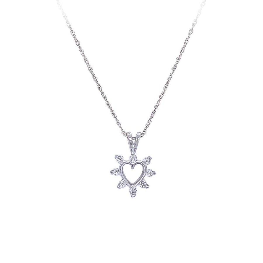 Jewelry ESTATE JEWELRY | Small Vintage Diamond Heart