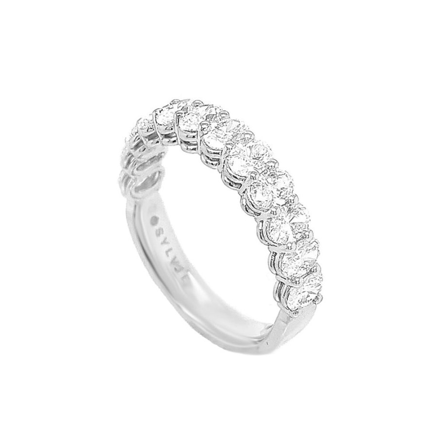 Jewelry SYLVIE-SPECTRUM CORP | 14Kw 1.5Ct Oval Diamond Band