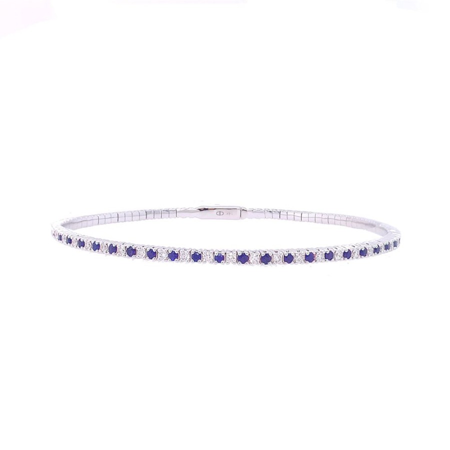 Jewelry IDD USA LLC | Flex Sapphire & Diamond Bracelet