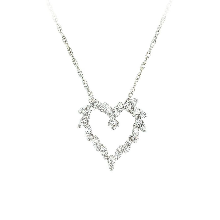 Jewelry ESTATE JEWELRY | Vintage Diamond Heart Pendant