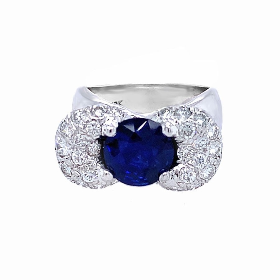 Jewelry PETER LINDEMAN | Vintage Sapphire "Bow Tie" Ring