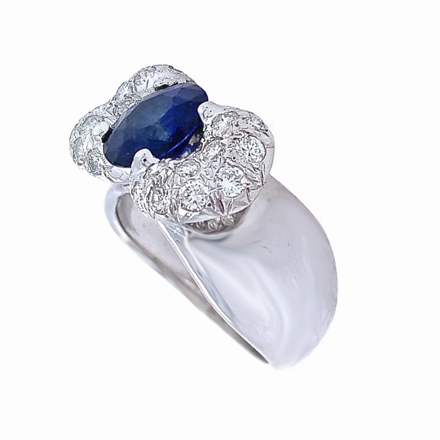 Jewelry PETER LINDEMAN | Vintage Sapphire "Bow Tie" Ring