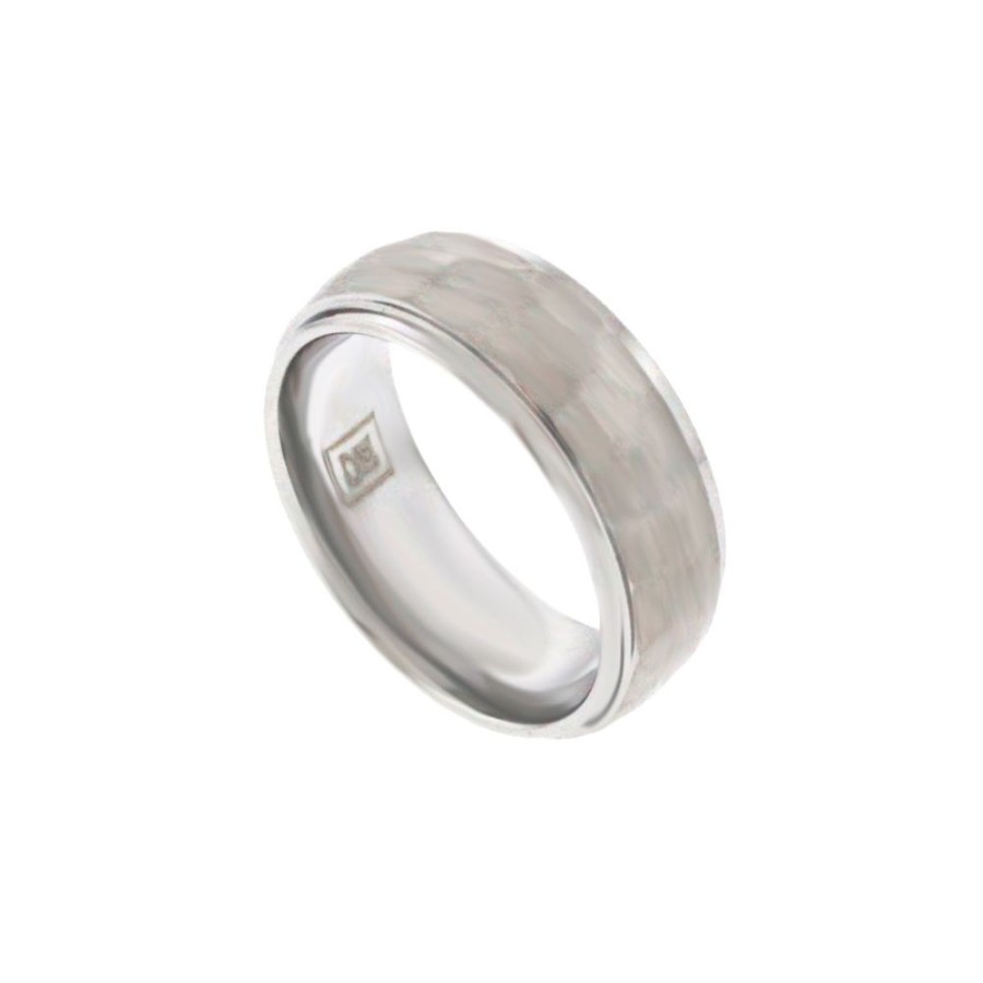 Jewelry HEAVY STONE RINGS | Tungsten Carbide 8Mm Domed Wed