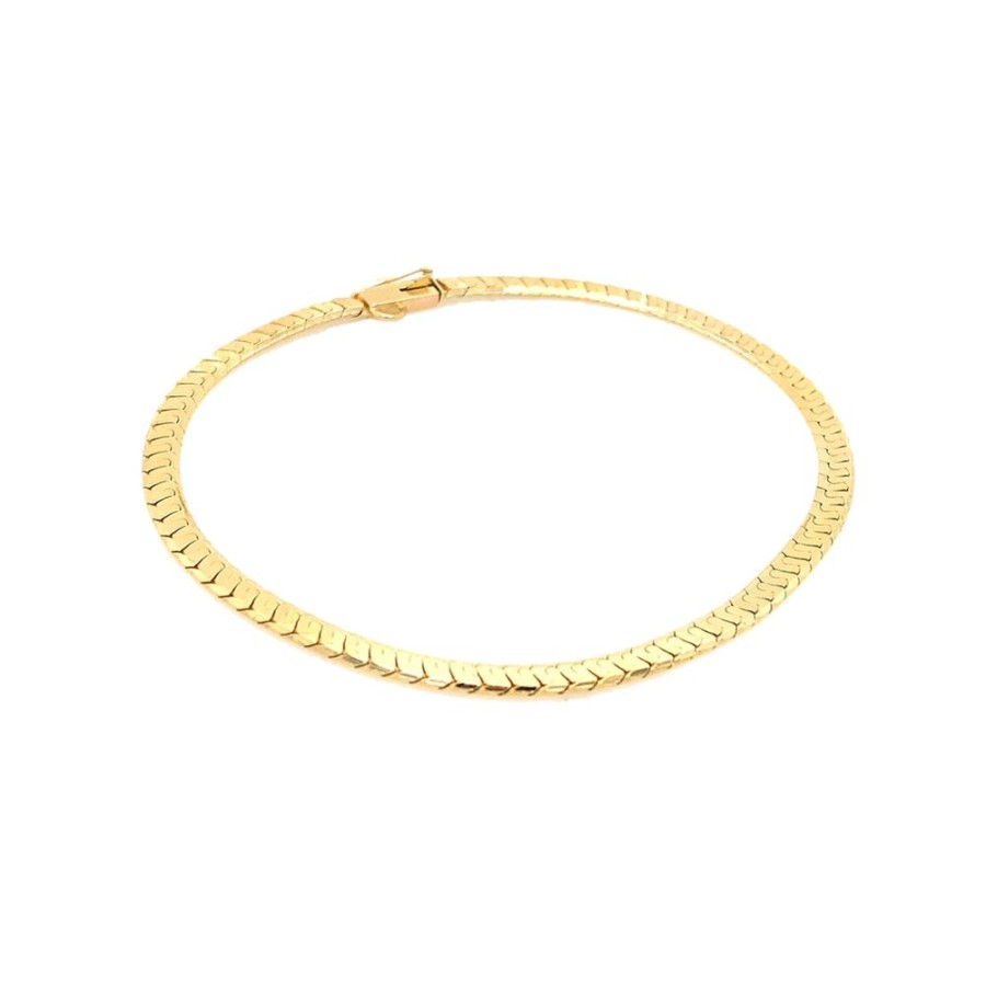 Jewelry ESTATE JEWELRY | Vintage Bevelled Link Bracelet