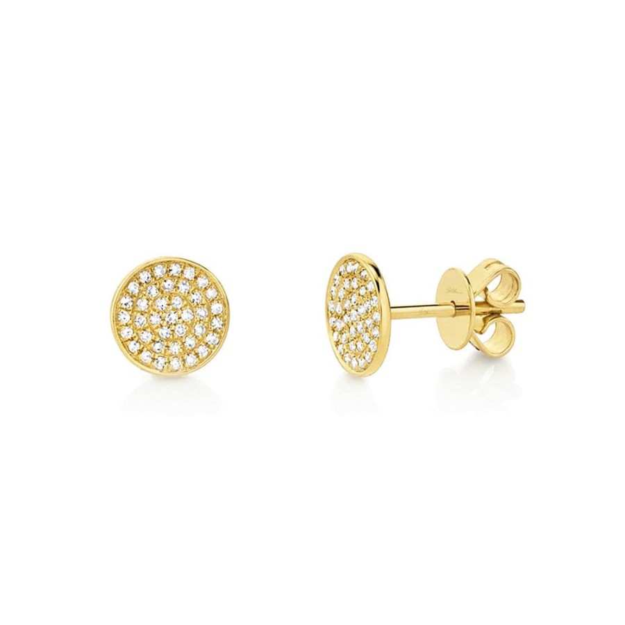 Jewelry SHY CREATION | 14Ky Small Round Pave Studs