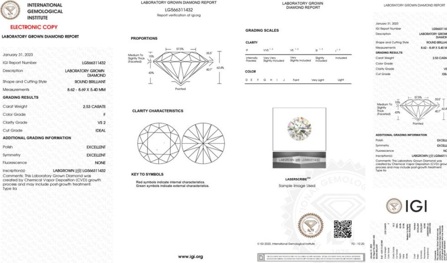 Jewelry GN DIAMOND | Loose Lab-Grown Diamond: 2.53C