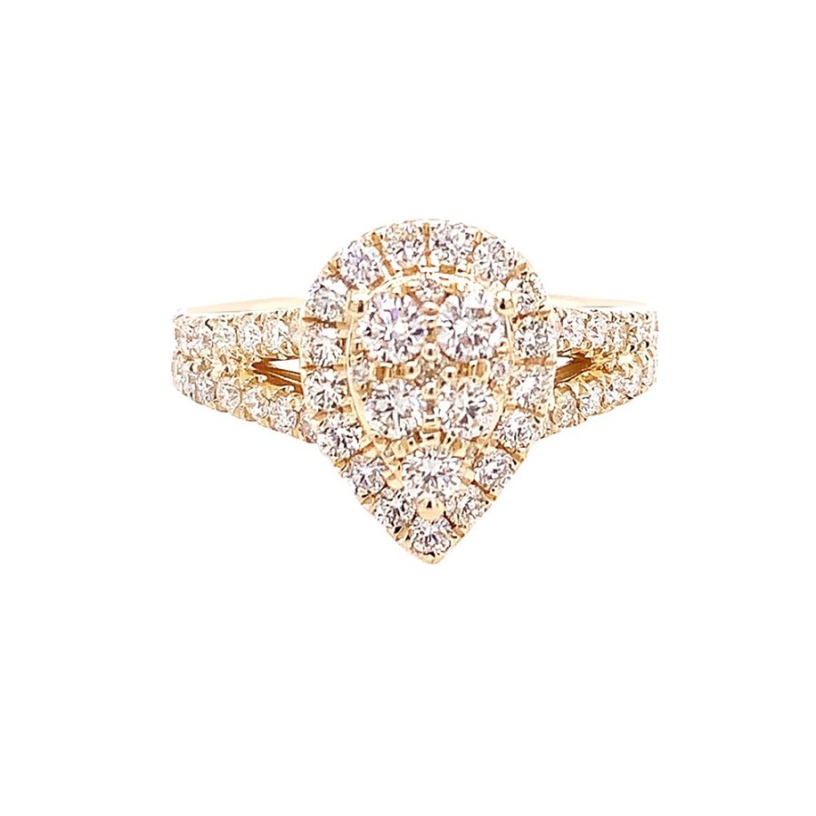 Jewelry ESTATE JEWELRY | Vintage Pear Cluster Diamond Ring