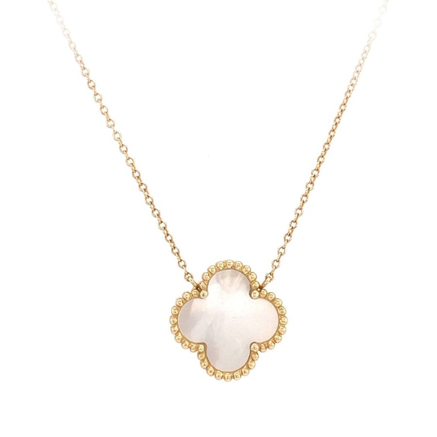 Jewelry GETANA COMPANY INC | 14Ky Pearl Quatrefoil Necklace