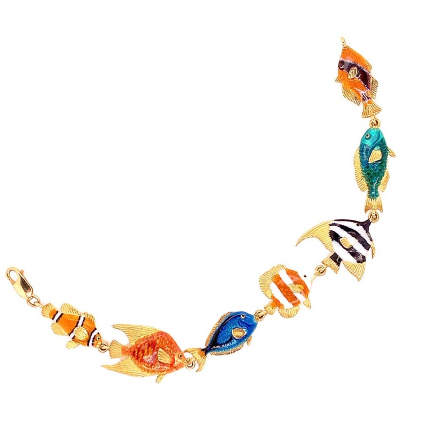 Jewelry EILEEN KIRKWOOD | 18Ky Gold Vintage Multicolor E