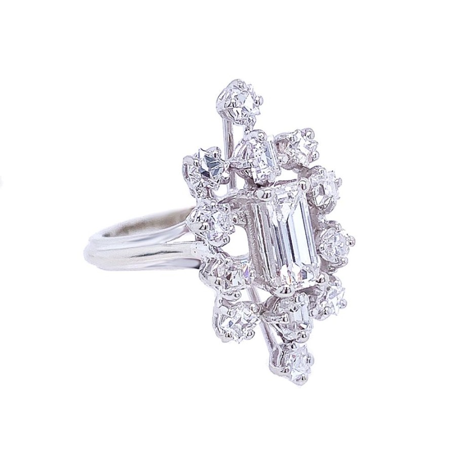 Jewelry ESTATE JEWELRY | Vintage Baguette Cluster Ring