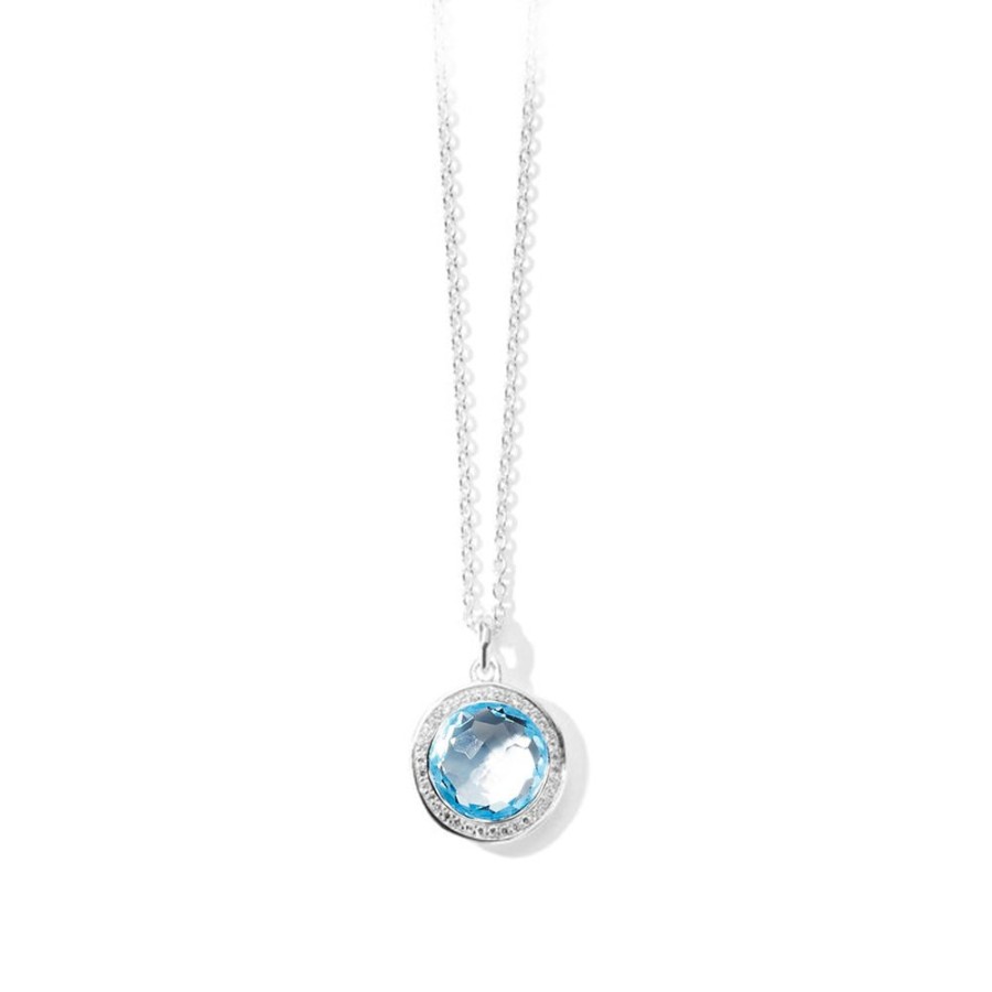 Jewelry IPPOLITA dba ALE VIOLA LLC | Ippolita Blue Topaz Halo Pendant