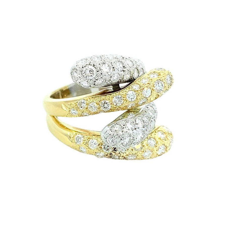 Jewelry ESTATE JEWELRY | 18K Vintage 2.5Ct Pave Ring