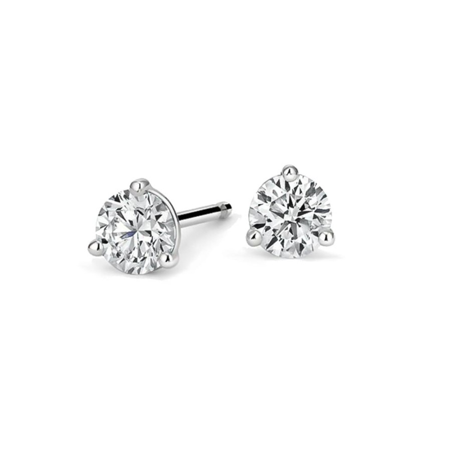 Jewelry STULLER SETTINGS | 14Kw 1/2Ct Diamond Stud Earrings