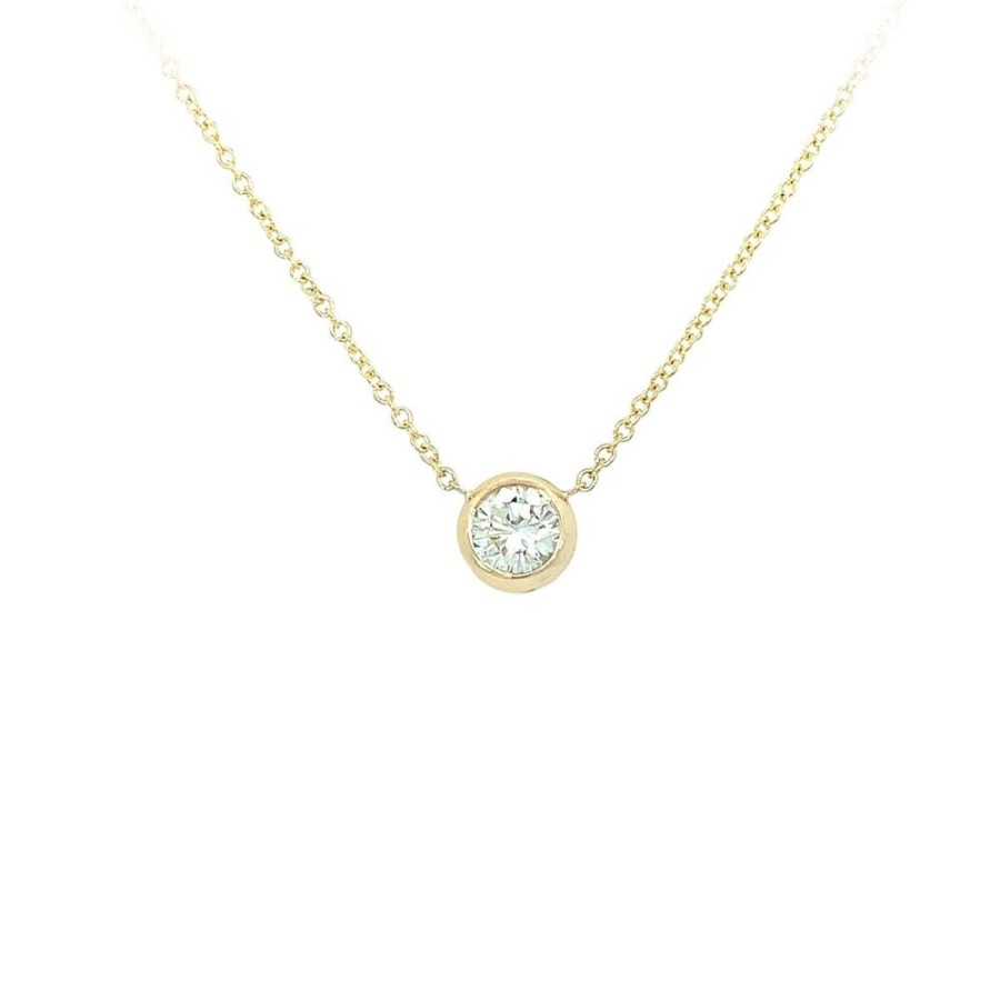 Jewelry ICON CREATIONS INC. | 14Ky 1Ct Solitaire Necklace