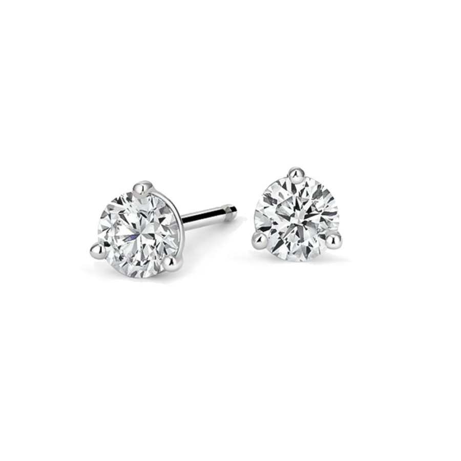 Jewelry GN DIAMOND | 14Kw 2/3Ct Diamond Studs Gh/Si2