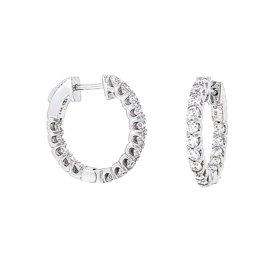 Jewelry IDD USA LLC | 1-1/2Ct Lab Grown Diamond Hoops