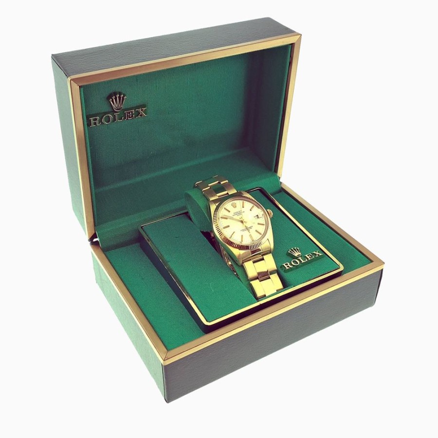 Jewelry ESTATE JEWELRY | 14Ky Gents Rolex Date Circa 1981