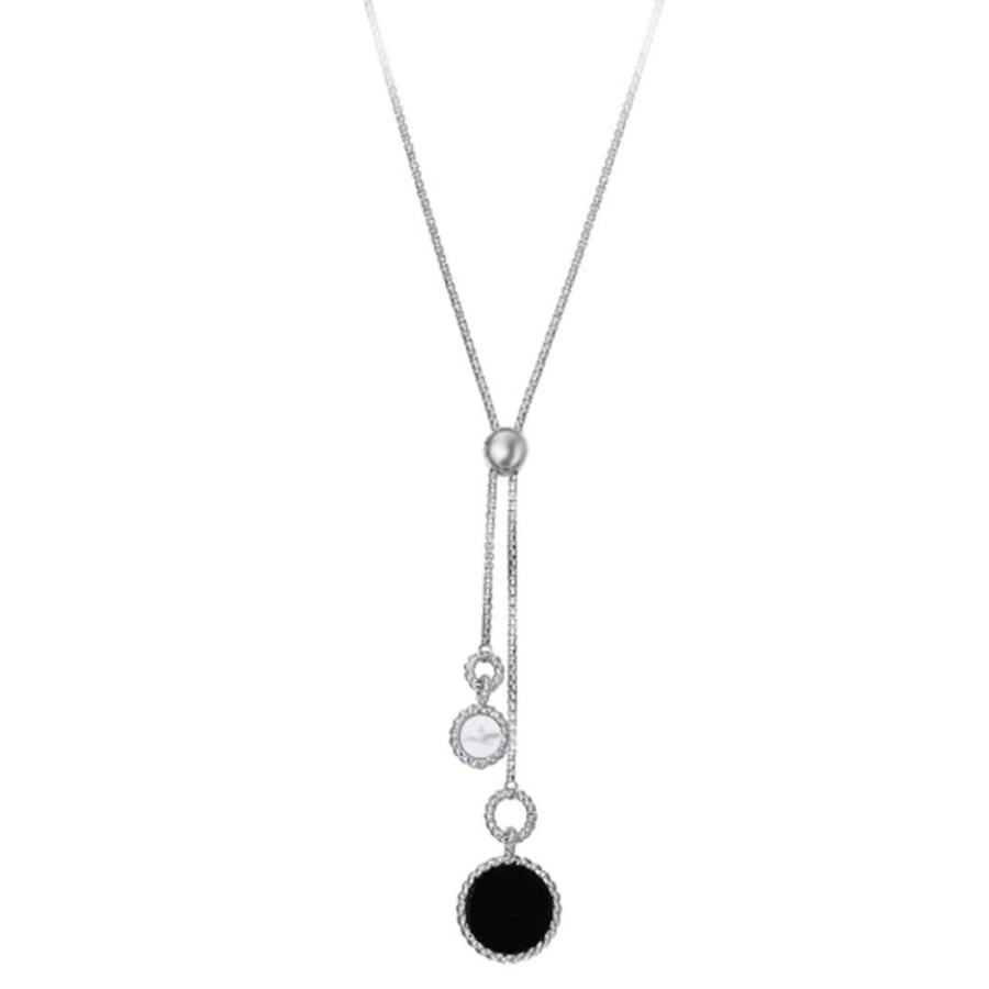 Jewelry PARIS 1901 / ELLE | Elle Lariat With Black & White Drops