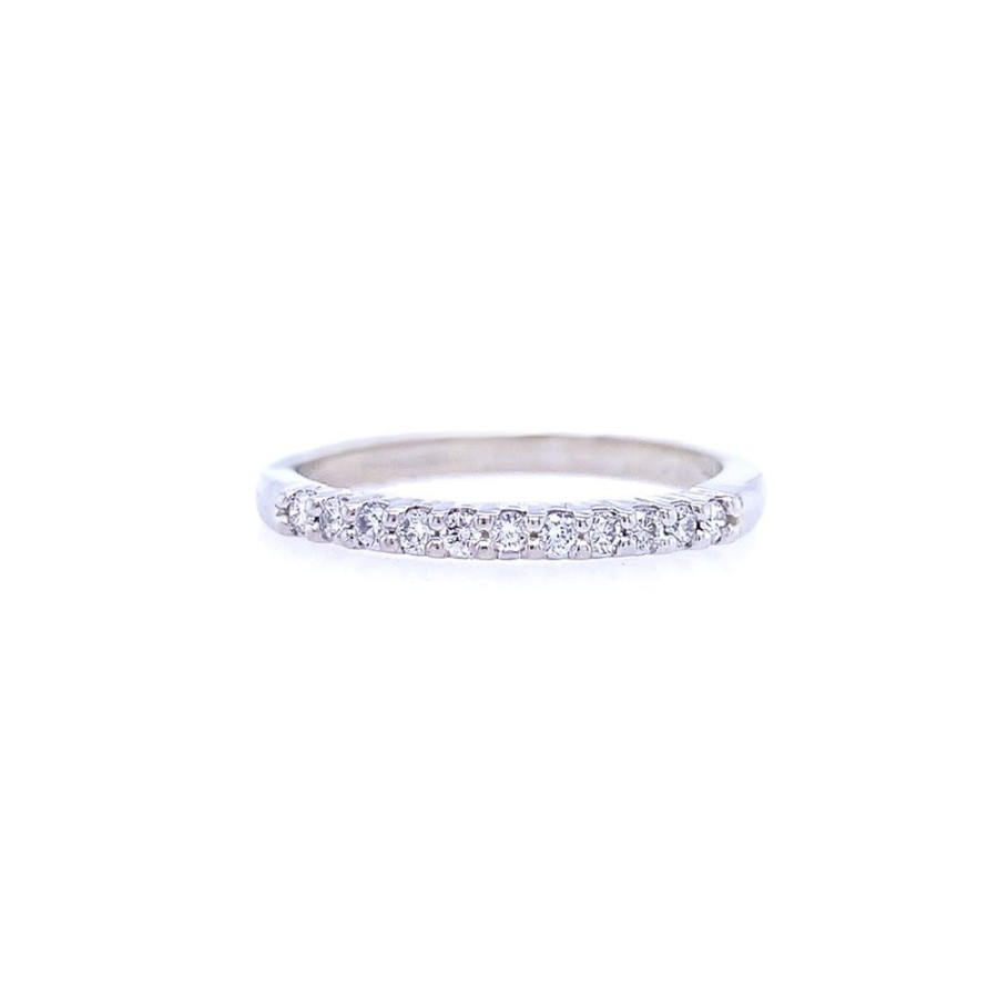 Jewelry BRAUNSCHWEIGER JEWELERS | 14Kw 11-Diamond Wedding Band