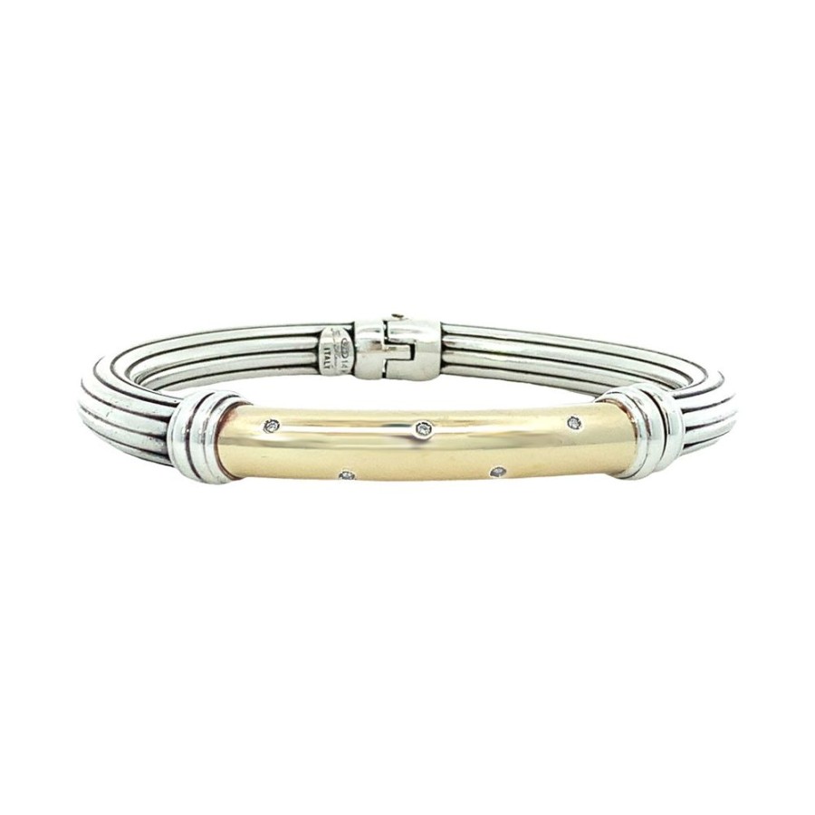 Jewelry ESTATE JEWELRY | Gold & Silver Vintage Bangle