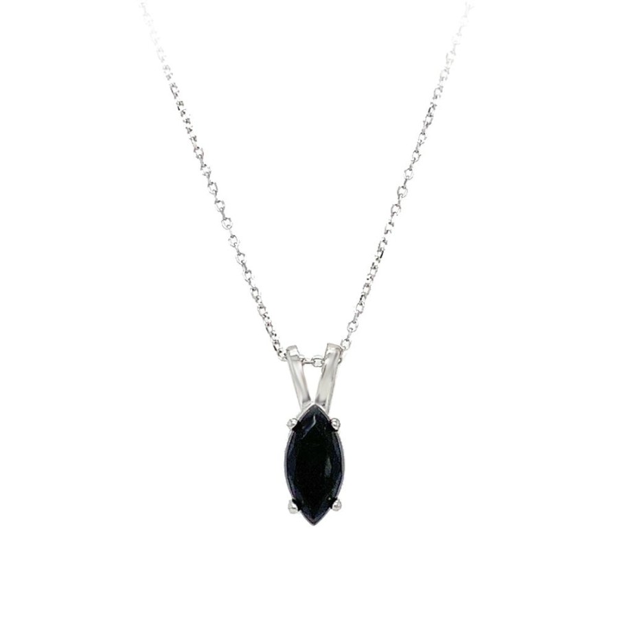 Jewelry STULLER SETTINGS | Faceted Onyx Solitaire Pendant